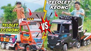 KEONG VS CORONG!! DITDIM BATLE TELOLET PAKAI TRUCK MINI