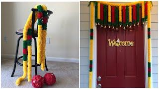 Colorful DIY Pongal|Navratri|Diwali|Dasara|Indian Festival Decoration Ideas | Crepe Paper Garlands|