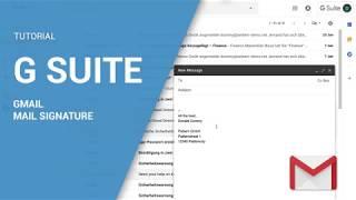 Google G Suite Tutorial | Gmail Signature | How To Use Gmail