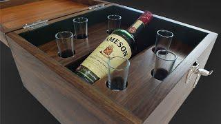 Building a Six Glass Whiskey Box - Download Plans - Woodworking