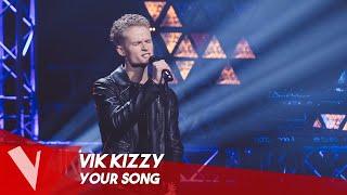 Elton John - 'Your Song' ● Vik Kizzy  | Blinds | The Voice Belgique Saison 9