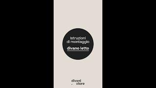 Istruzioni di montaggio: divano letto | divani.store