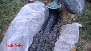 How to Install Your Own French Drain Right - Remove Water from Low Spot