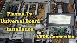 Plasma tv universal board installation|RV ELECTRONICS|