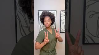 Morning routine for dry natural hair 