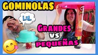 BIG GUMMY vs SMALL GUMMY !! Gominola Gigante vs Gominola pequeña LOL Retos divertidos