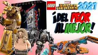 TODOS los LEGO MARVEL de 2021 ordenados DEL PEOR al MEJOR | Mr. Brickside.