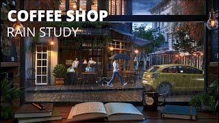 Immersive Coffee Shop Ambience with Rain & Thunder – Perfect for Study & Relaxation