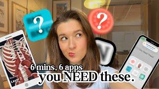 6 Apps, 6 Mins | MUST HAVE apps for Medical School 