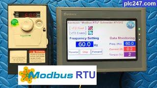 Samkoon HMI "Modbus RTU" Schneider ATV312 Tutorial