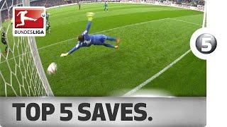 Top 5 Saves -  Sensational Stops from Matchday 33