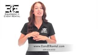 Equipment and Tool Rentals in South Jersey at Equipment & Event Rental www.EandERental.com