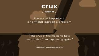 Meaning of crux in english