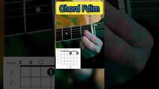 Guitar Tutorial - Chord Fdim #shorts #youtube #youtubeshorts #guitar #millionviews #music #fdimchord