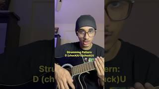 Easy Strumming Patterns For Bollywood Songs | Secret Tip For Beginners  #shorts