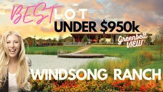 UNDER $950k I Greenbelt BEST LOT in WINDSONG RANCH I New Construction I  Relocating  to Prosper  TX