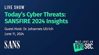 Dr. Ullrich on Today’s Cyber Threats: SANSFIRE 2024 Insights
