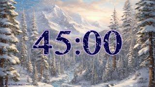 45 Minute Winter Timer with Relaxing Piano Music