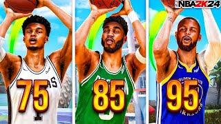 *NEW* BEST JUMPSHOTS FOR ALL BUILDS + 3PT RATING in NBA 2K24! AFTER PATCH 1.3 HIGHEST GREEN WINDOW!