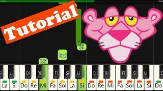 COMO TOCAR La Pantera Rosa  PIANO FACIL | Tutorial Con Notas