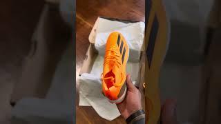 -Unboxing Adidas X Speedportal.1 Turf Boot-Solar Gold🟠.The Three Lines,#adidas ,#adidassoccer •••