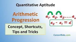 Arithmetic Progression - Shortcuts & Tricks for Placement Tests, Job Interviews & Exams