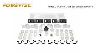 POWERTEC Dust Collection Fittings Network | Shop Dust Collector Systems For Woodworking (70259)