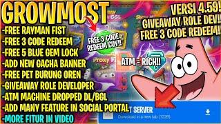 ATM=BGL⁉️ FREE 3 CODE REDEEM NI!!| GROWTOPIA PRIVATE SERVER TERBARU 2024 | GTPS TERBARU |GROWMOST