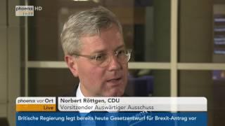 Außen- und Sicherheitspolitik: Norbert Röttgen über die Verantwortung Deutschlands am 26.01.2017