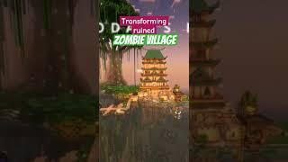 I TRANSFORMED Minecraft village ️ #minecraft #build #relaxing #inspiration