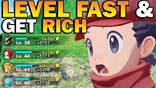 CRAZY EXP & Money Farm In Pokemon Legends Arceus! Level Fast!