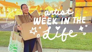 a normal week in my life as an artist!  art studio vlog