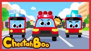 [NEW] The cool Fire engine! | Rescue Vehicles song | Nursery rhymes & Kids Song | #Cheetahboo