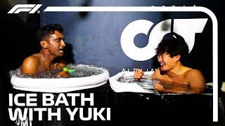 An Ice Bath With Yuki Tsunoda!