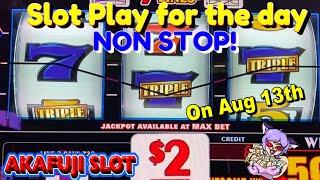 NON STOPShow all the day's slot play High Limit Slots Jackpot Handpays YAAMAVA CASINO 赤富士スロット