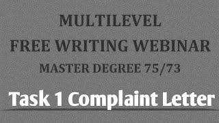 Writing Task 1 •|• Complaint Letter #english #exam #multilevel #cefr #course #lesson #grammar #rules