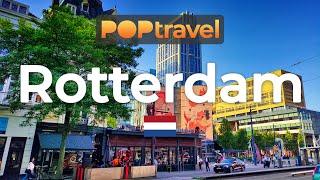 ROTTERDAM, Netherlands - Summer Walking Tour - 4K 60fps (UHD)