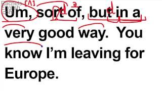 English Conversation Exercise - Is Rachel Stressed?  Ben Franklin Exericse