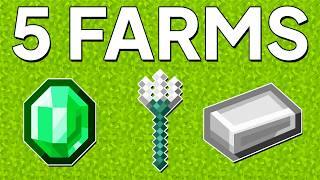 5 MUST HAVE FARMS IN MINECRAFT 1.21!