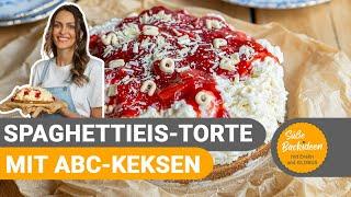 Spaghettieis-Torte mit ABC-Keksen I Süße Backideen mit Evelin und GLOBUS