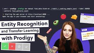 Training a NAMED ENTITY RECOGNITION MODEL with Prodigy and Transfer Learning