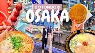 Places to eat in OSAKA, JAPAN | katsudon, takoyaki, ichiran & more street food! (Japan Travel Guide)