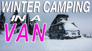 Winter Camping In a Van - Living The Van Life