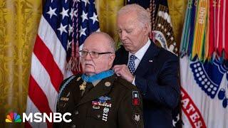 See Biden award the Medal of Honor to 7 U.S. Veterans