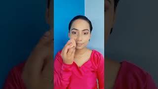 5 min soft glitter cut crease eye makeup tutorial || Stylebysus||#shorts #shortsvideo #youtubeindia