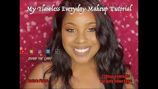 My Flawless Everyday Makeup Tutorial // Best Contacts for Dark Color Eyes