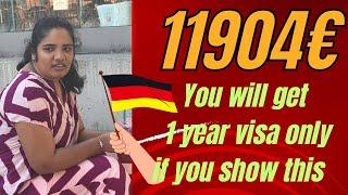 Now Blocked Account Amount to 11904 and not 11208€ || Study in Germany 2024