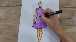 Eskiz chizish | Fashion sketching step by step