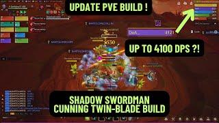 UP TO 4,1K DPS UPDATED SHADOW SWORDMAN CUNNING TWIN-BLADE PVE BUILD | TARISLAND MMORPG