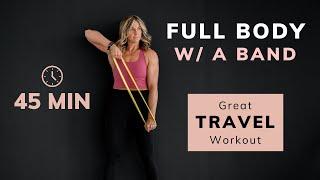 Travel-Friendly Full Body Workout with only a Resistance Band